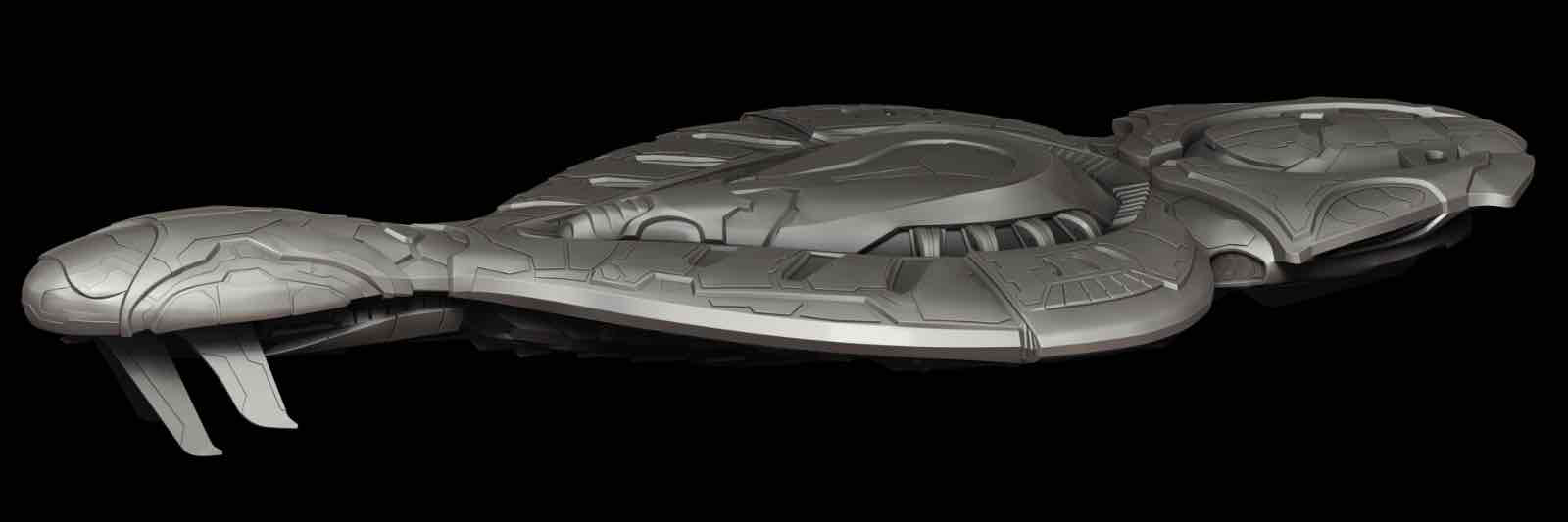 Batarian Ship Model free 3D printable STL