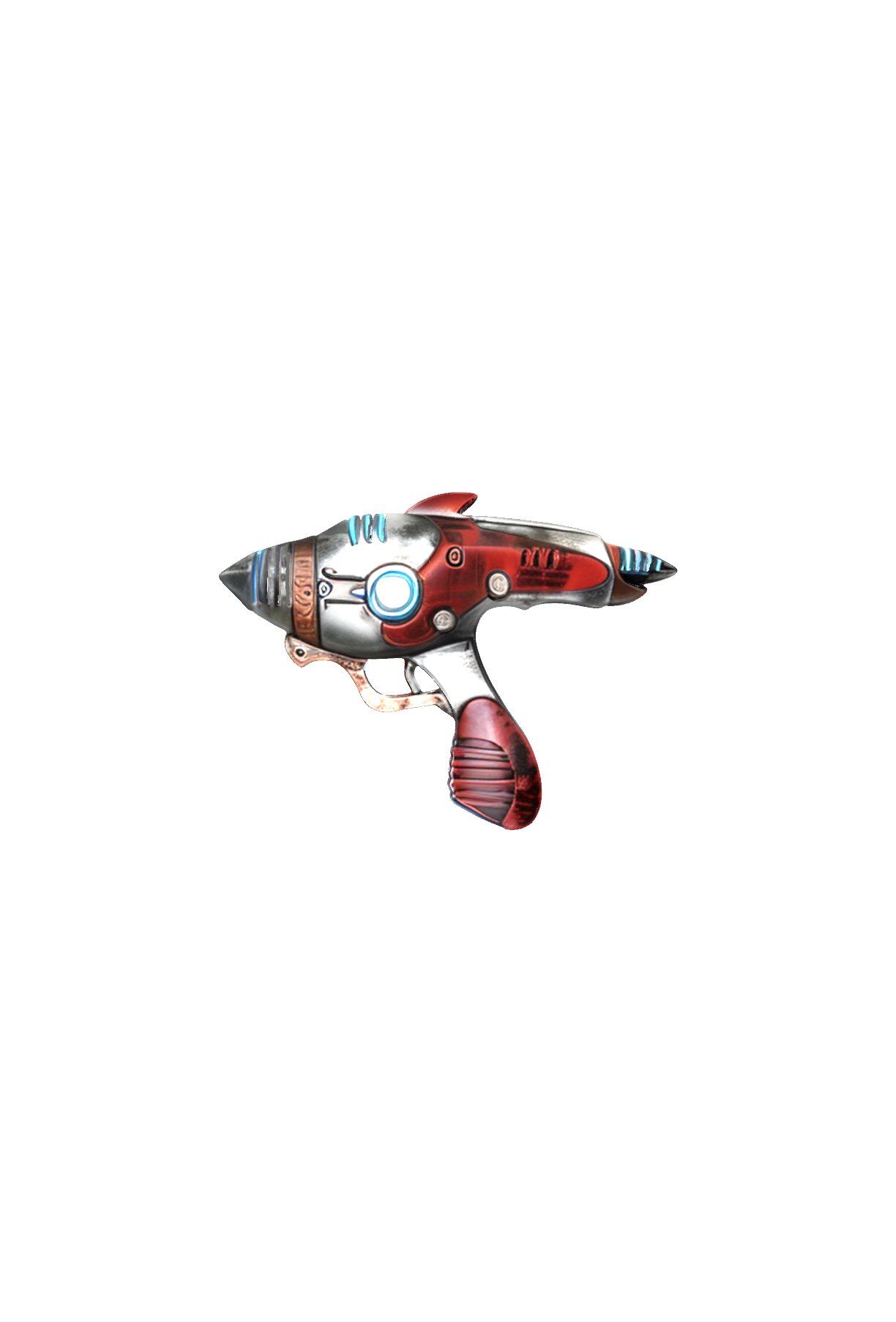 Futuristic Laser Pistol free 3D printable STL