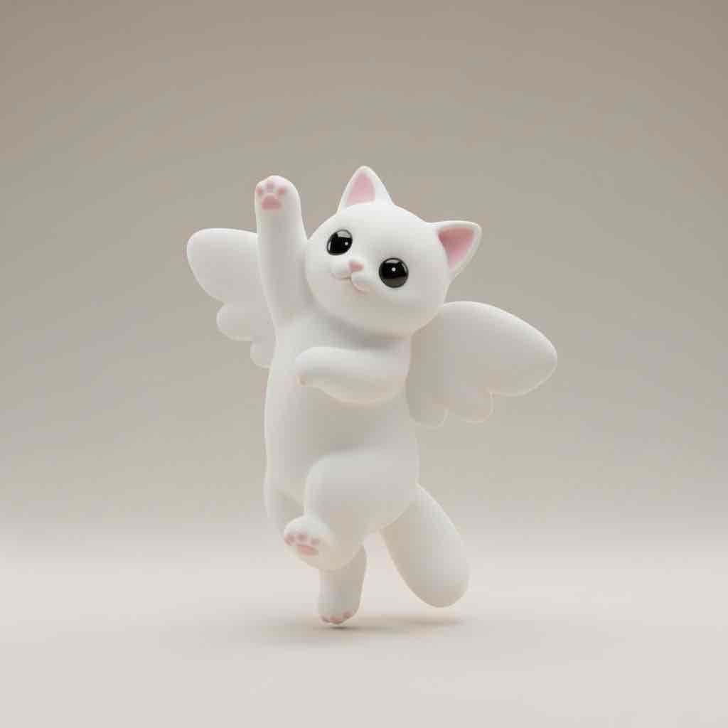 Angel Cat Figurine free 3D printable STL