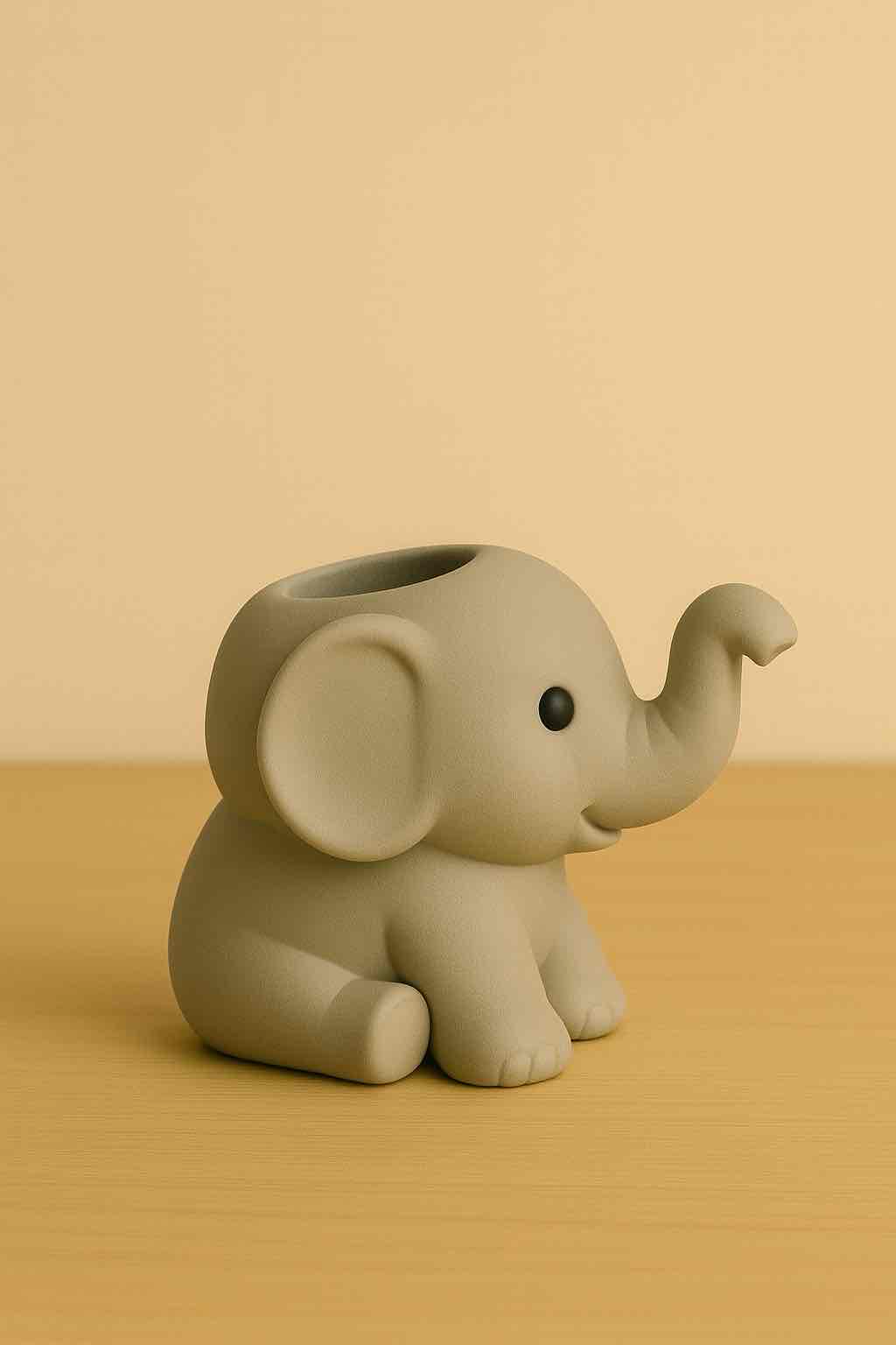 Cute Elephant Planter free 3D printable STL