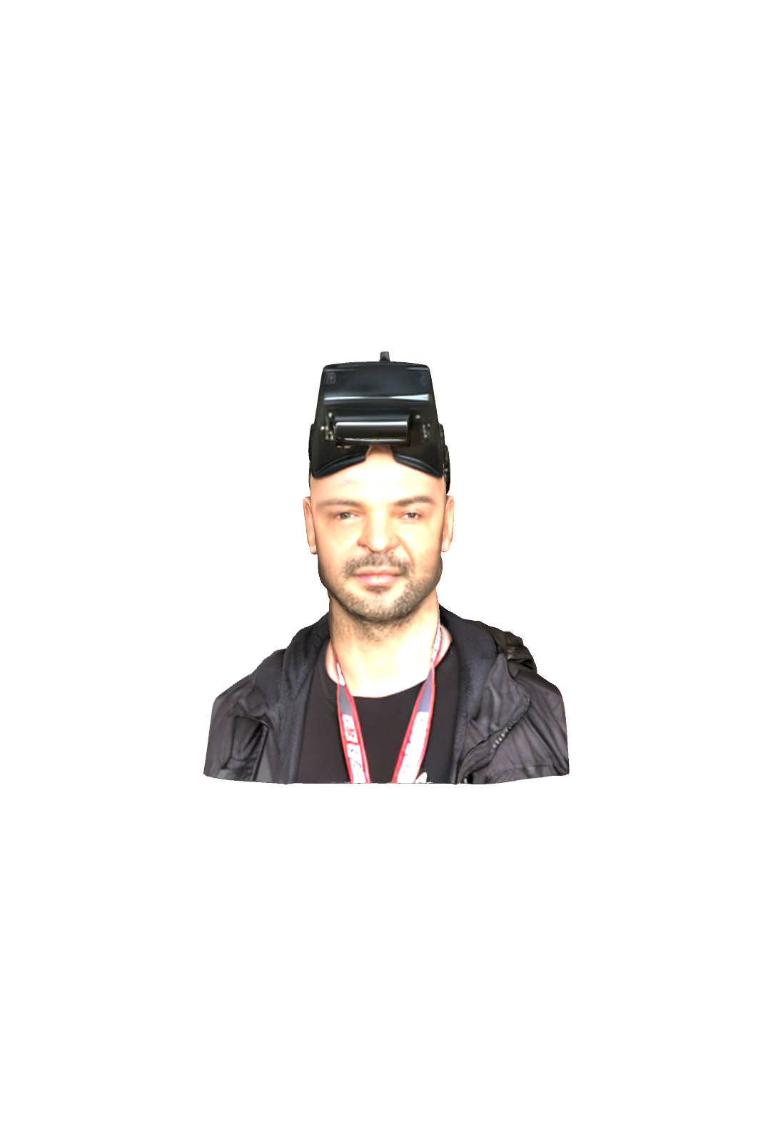 Man Wearing VR Headset free 3D printable STL