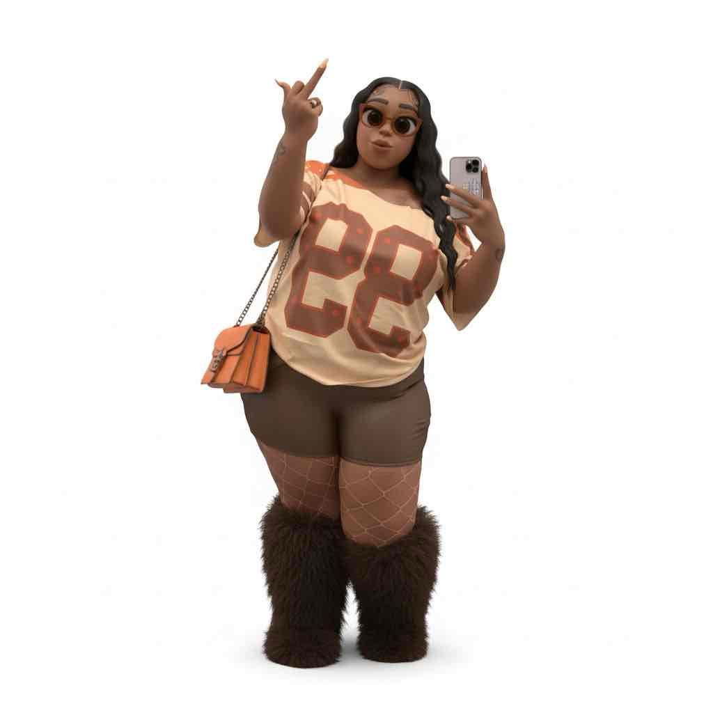 Fashionable Plus-Size Avatar free 3D printable STL