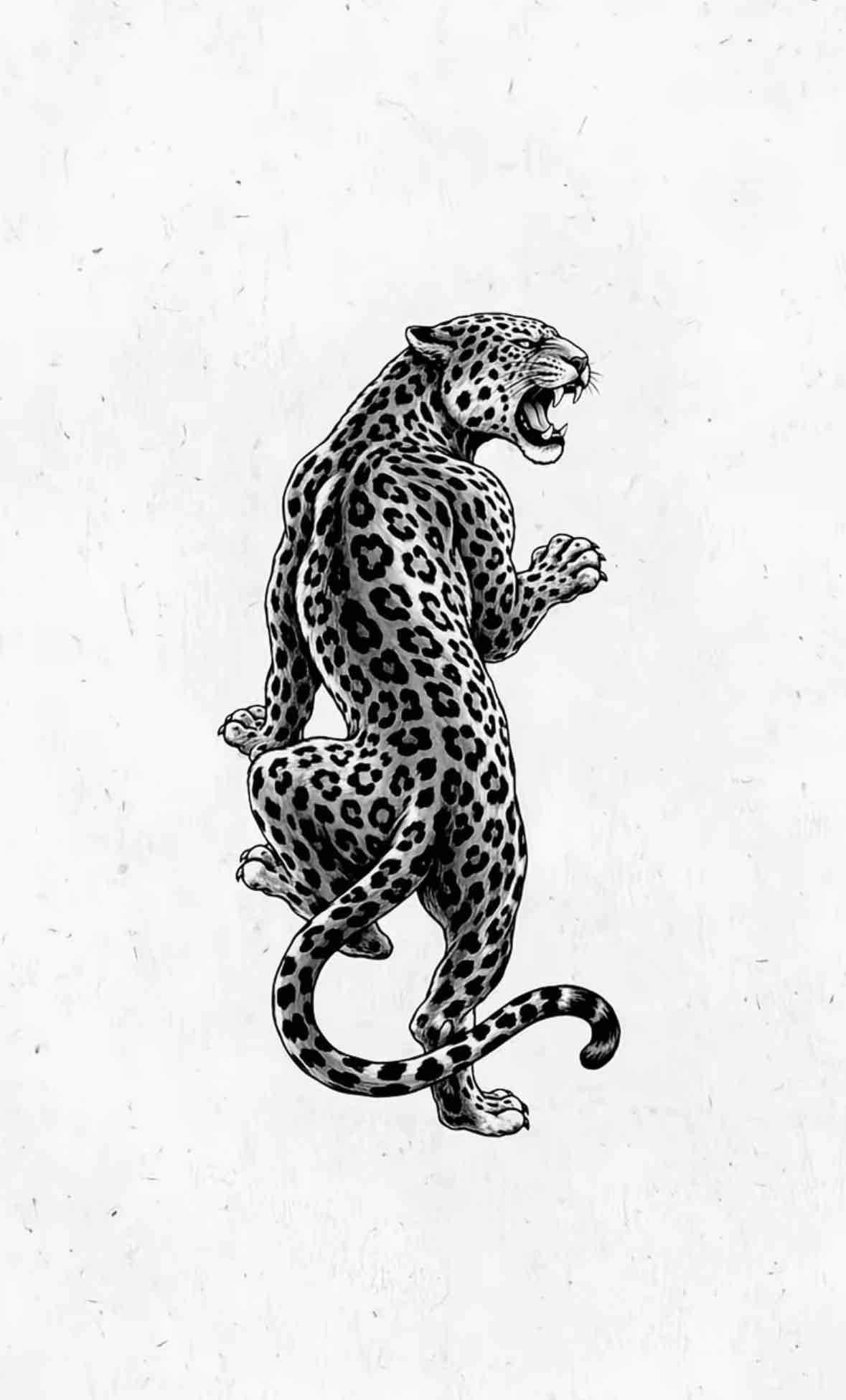 Leopard Roaring Pose free 3D printable STL