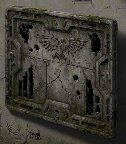 Warhammer 40K Wall Panel free 3D printable STL