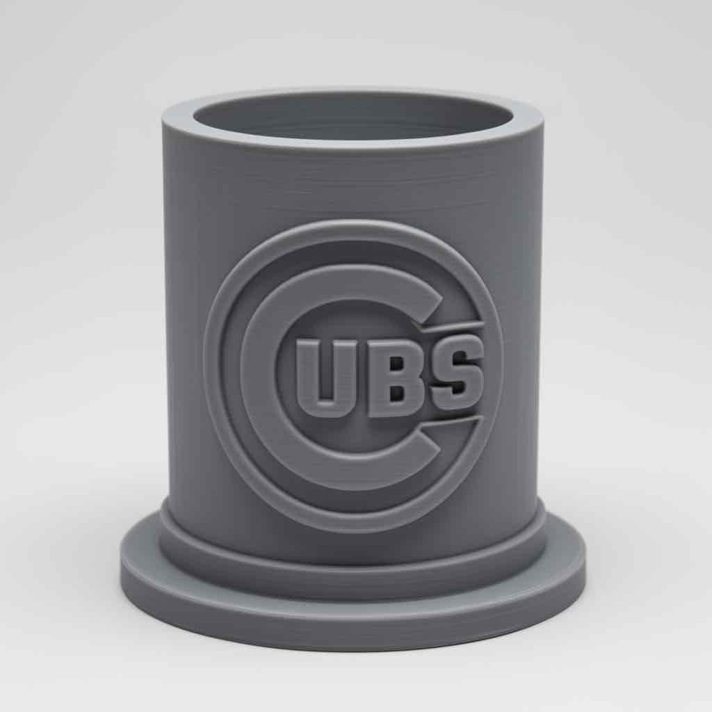 Chicago Cubs Cup Holder free 3D printable STL