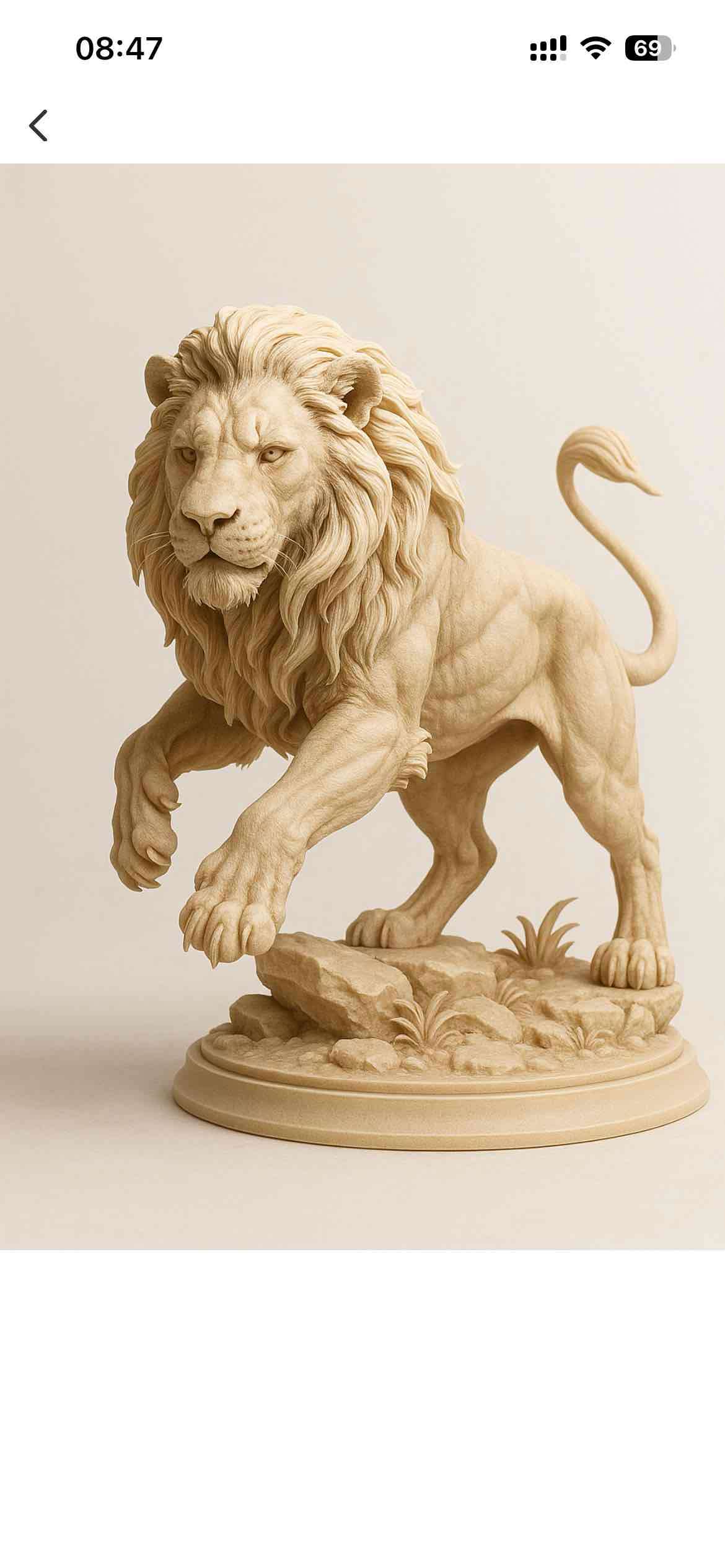 Majestic Lion Sculpture free 3D printable STL