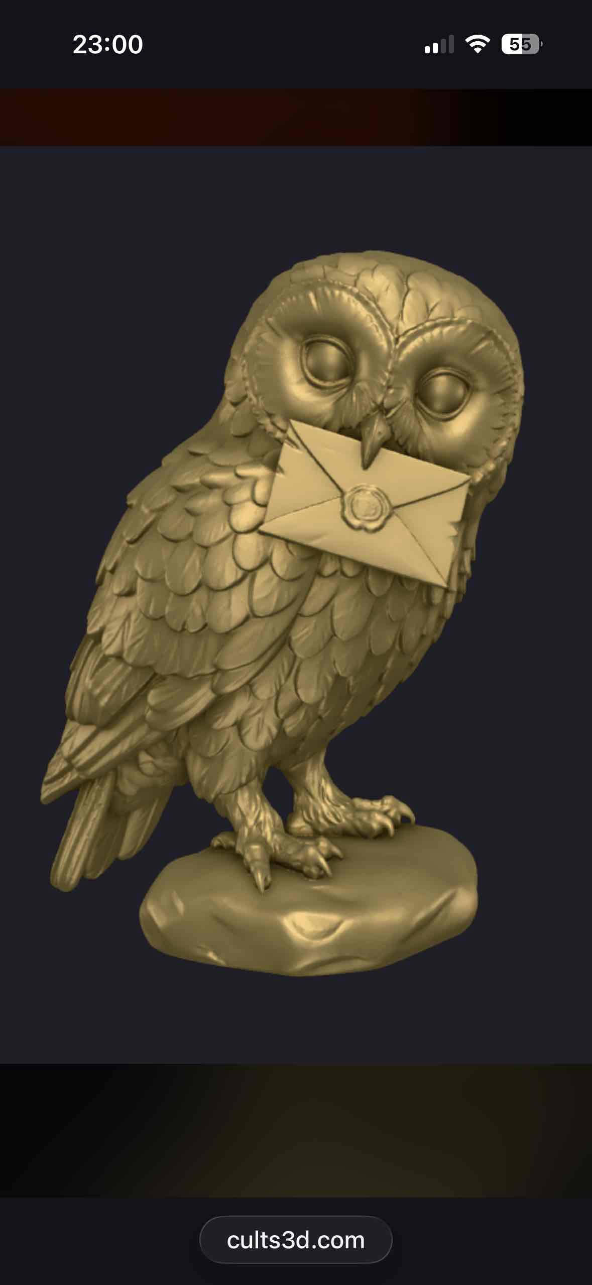 Hedwig Owl Statue free 3D printable STL