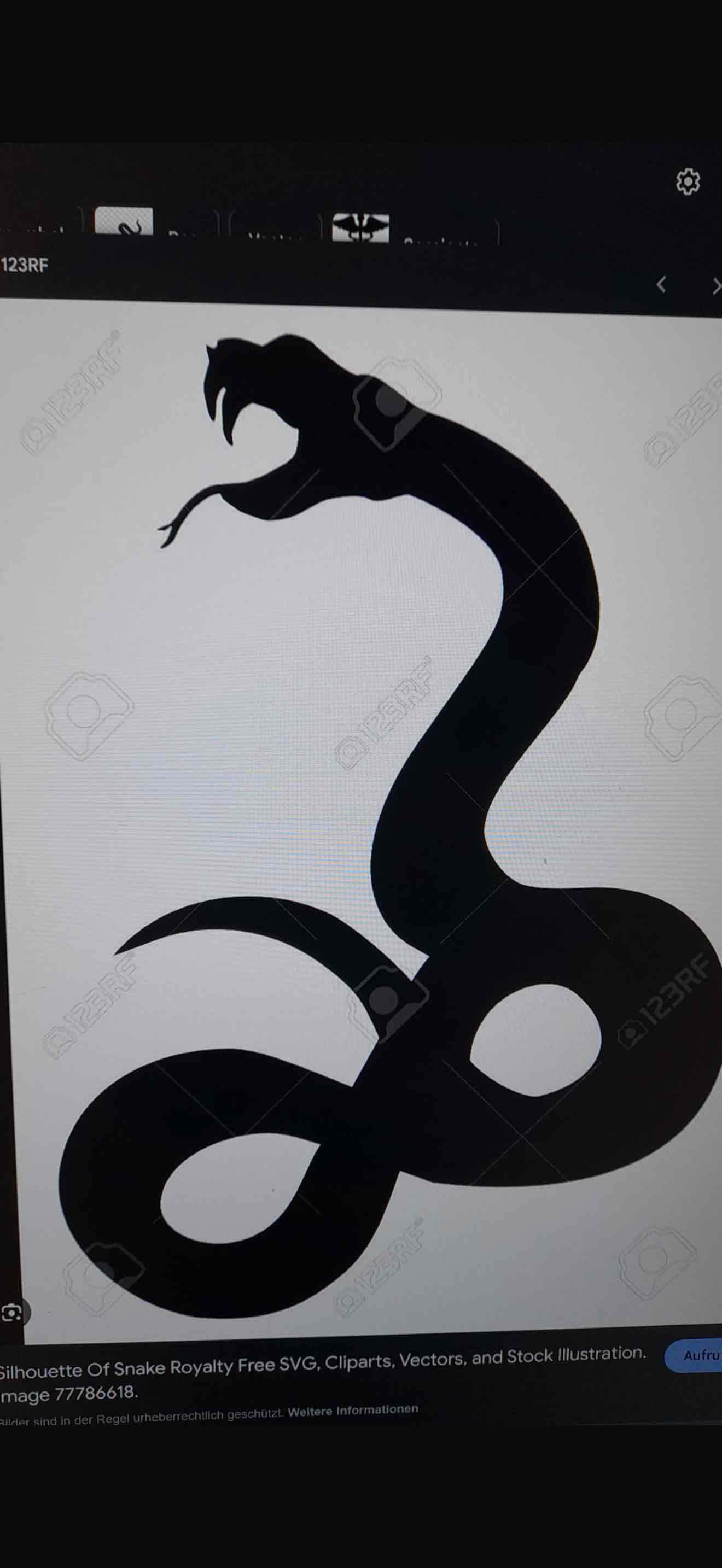 Snake Silhouette free 3D printable STL