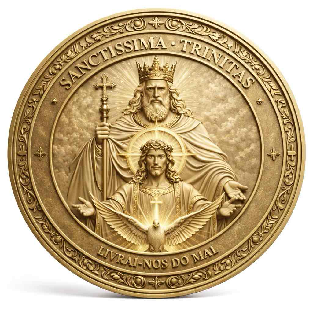 Holy Trinity Medallion free 3D printable STL