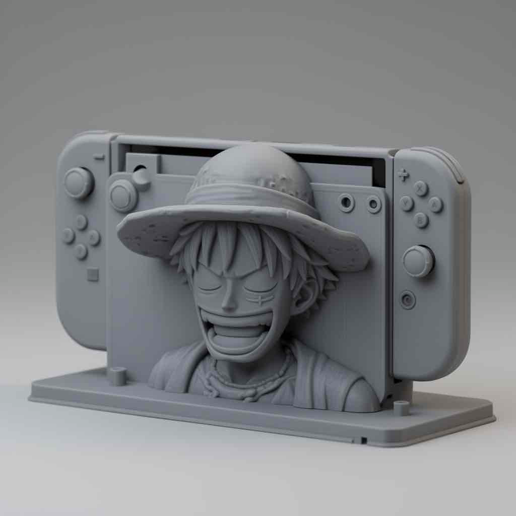 Monkey D. Luffy Switch Stand free 3D printable STL