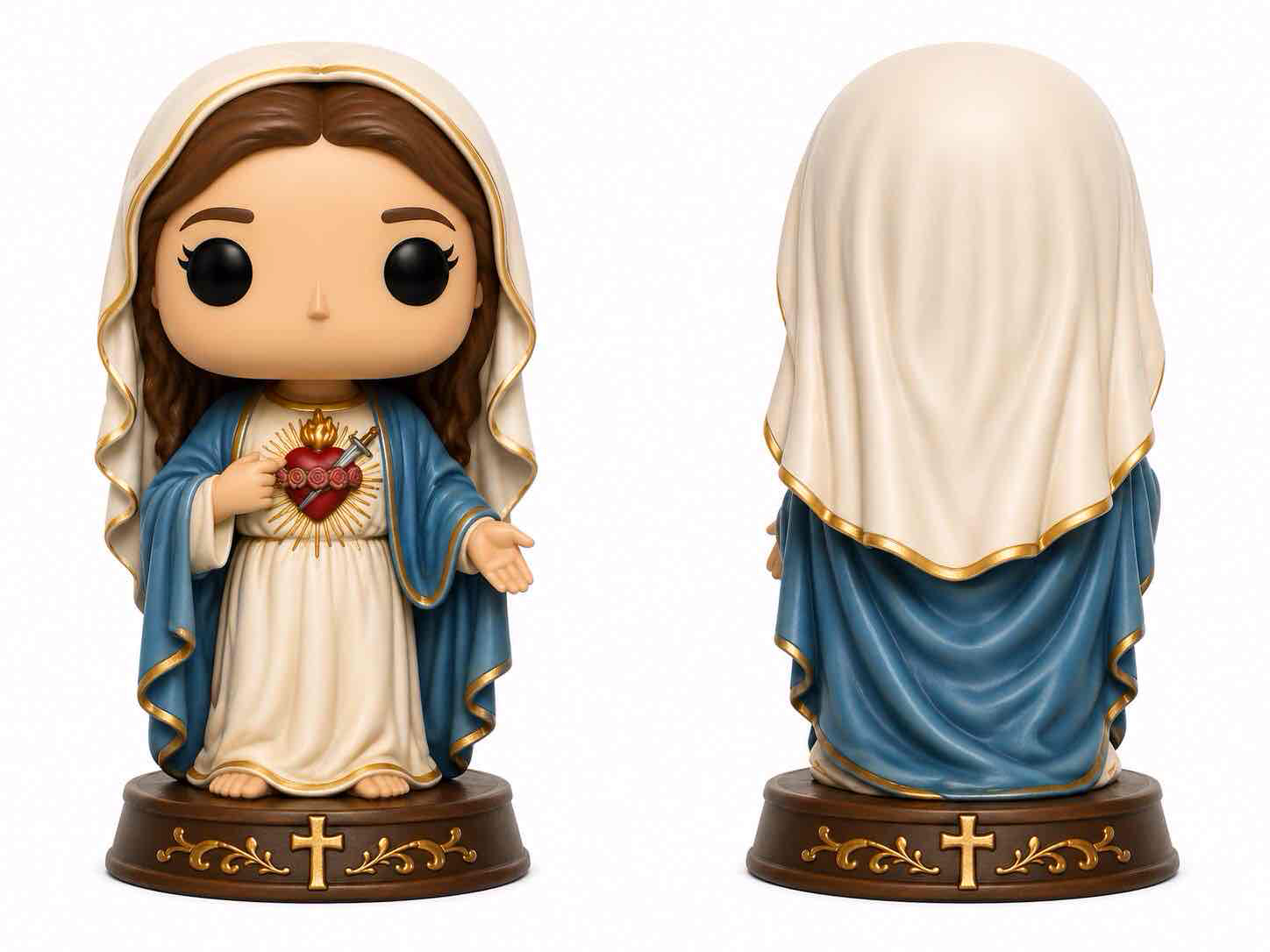 Virgin Mary Funko Pop free 3D printable STL