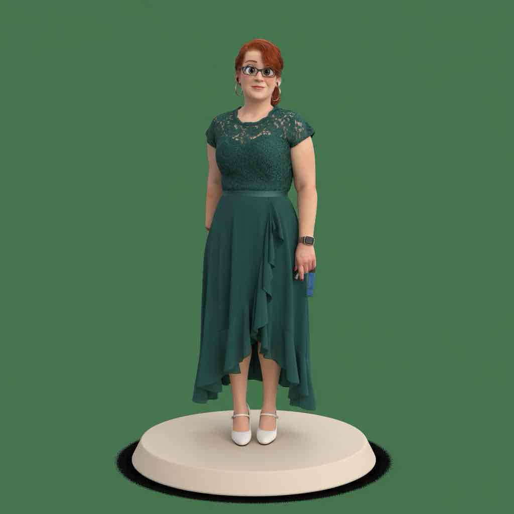 Stylish Woman Standing free 3D printable STL