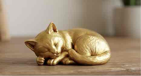 Sleeping Golden Cat