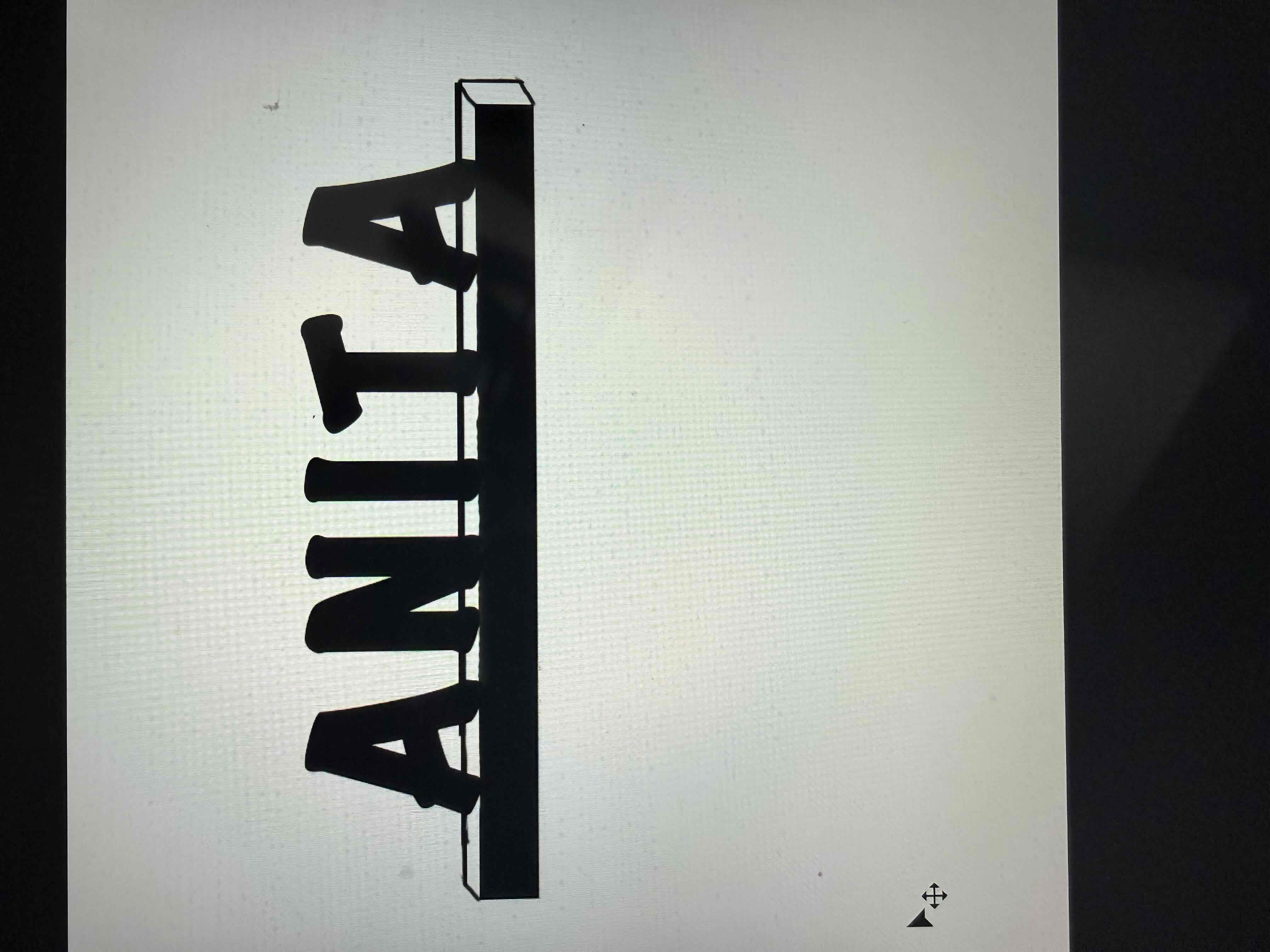 Anita Name Sign free 3D printable STL