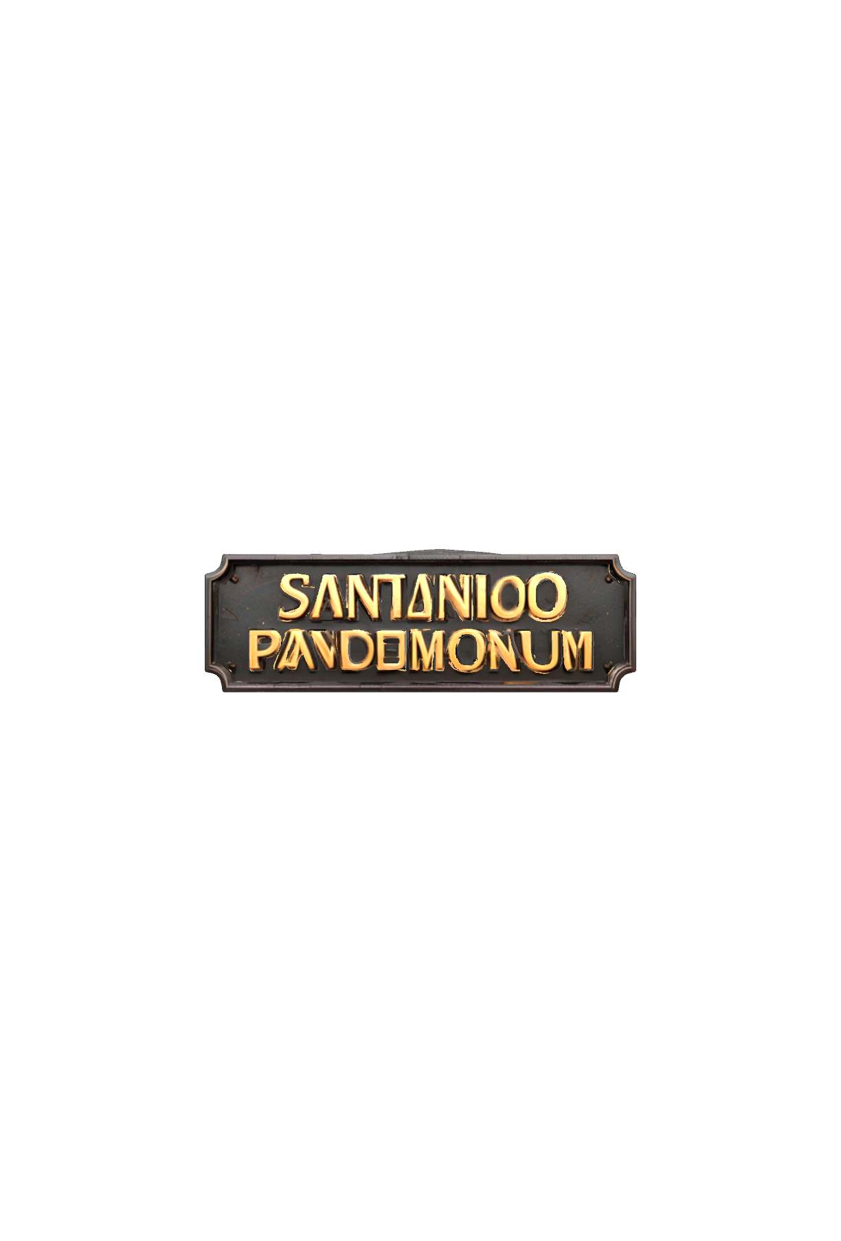 Santánico Pandemonium Sign free 3D printable STL