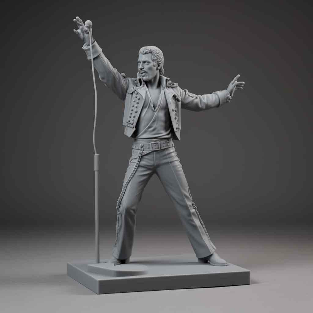 Freddie Mercury Pose free 3D printable STL