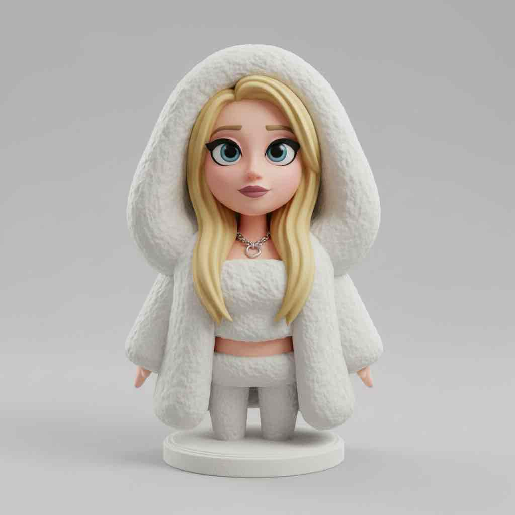 Stylized Female Figure free 3D printable STL
