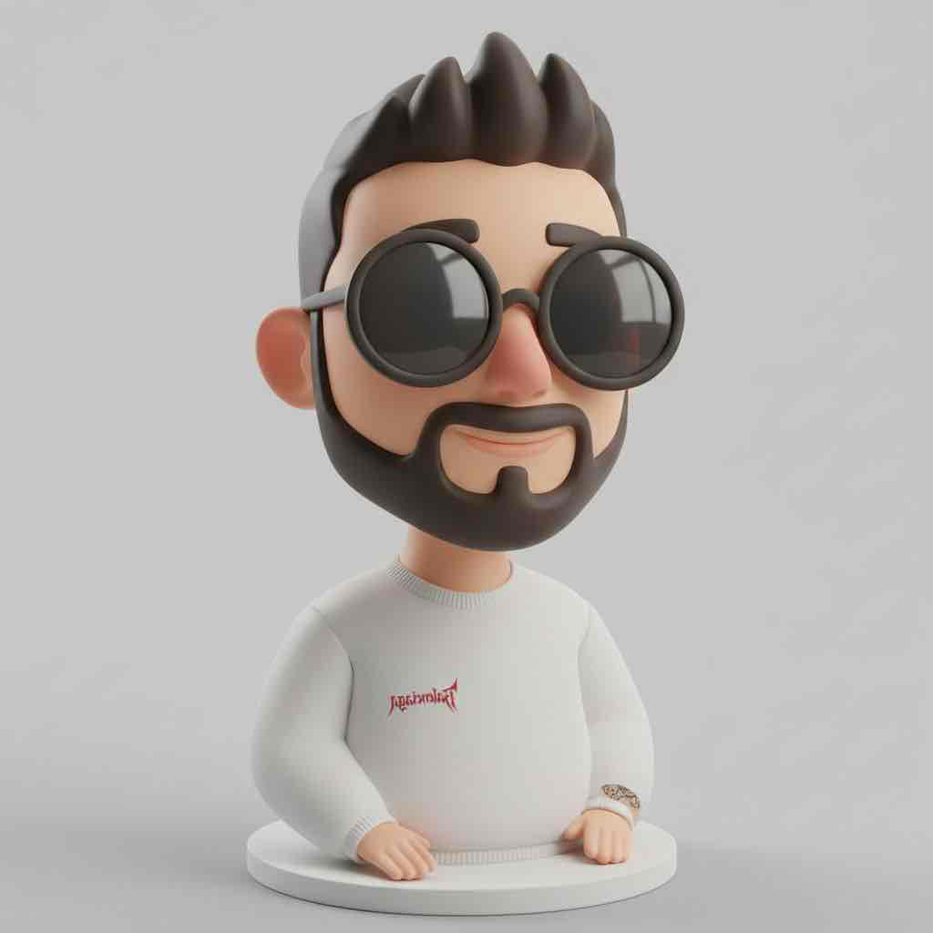 Stylized Male Figure Bust free 3D printable STL