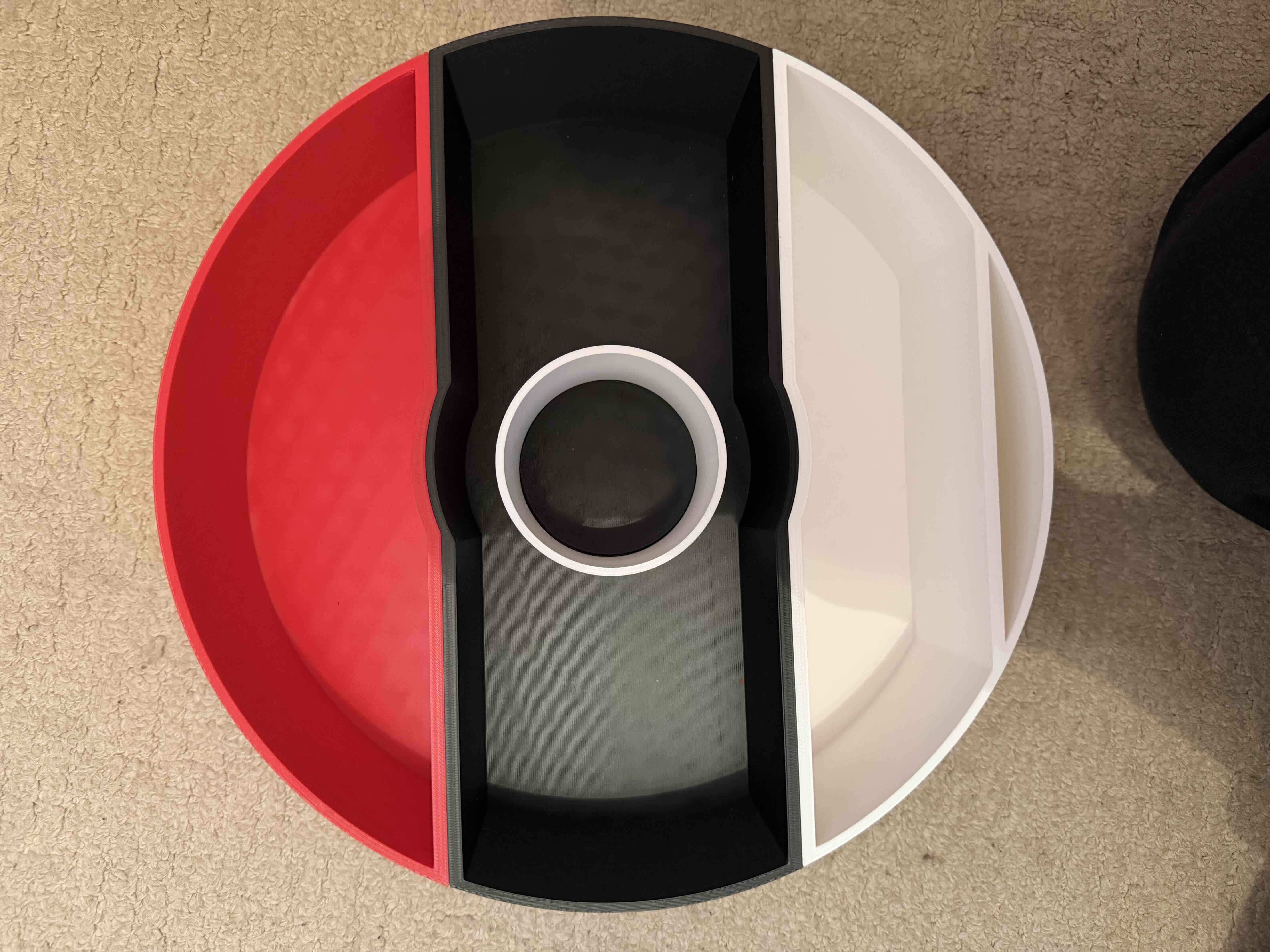 Pokeball Snack Tray free 3D printable STL