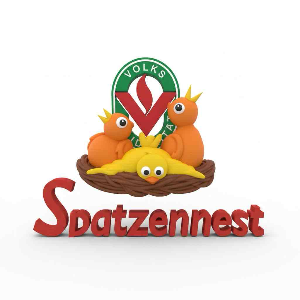 Spatzennest Nesting Birds free 3D printable STL
