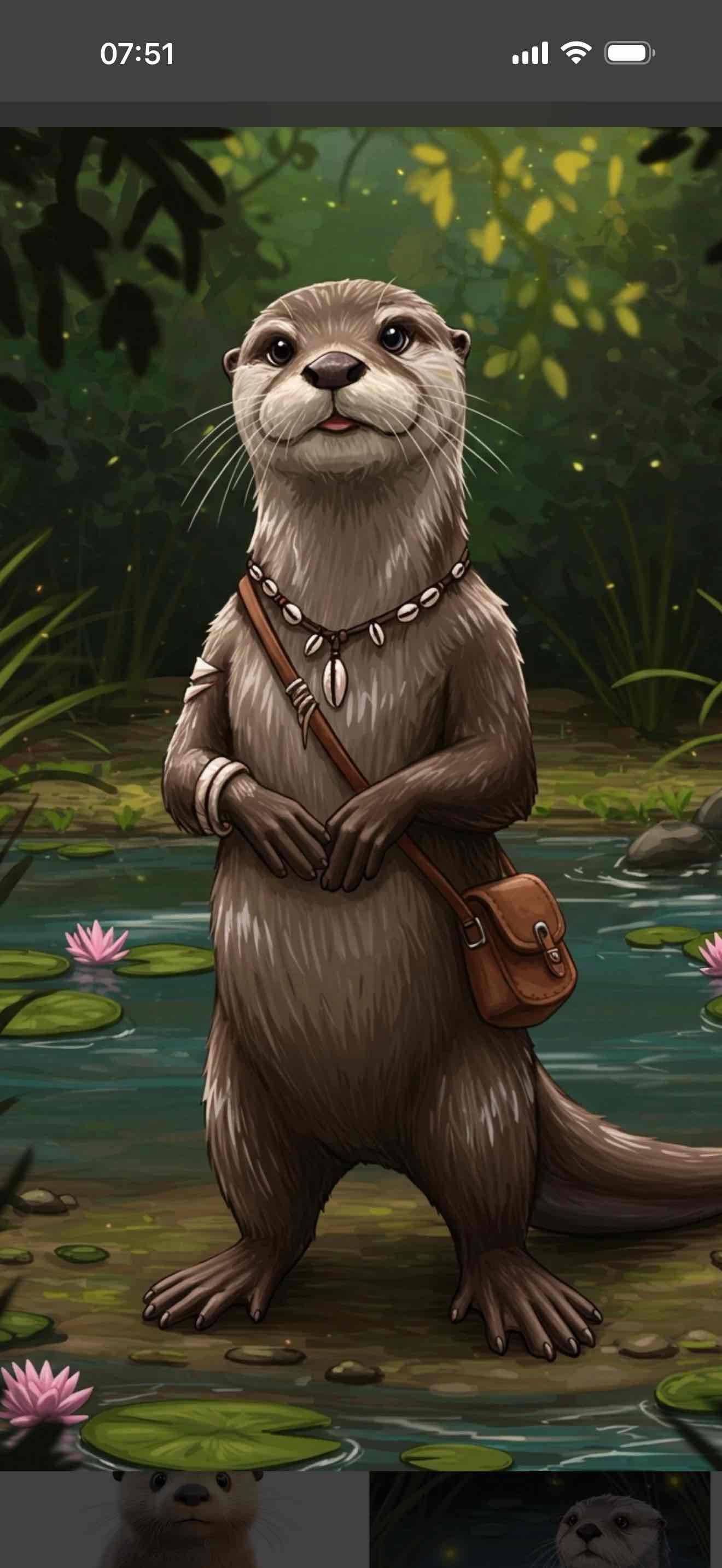Otter Adventurer Pose free 3D printable STL