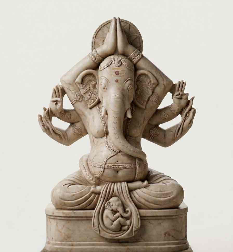 Ganesha Marble Statue free 3D printable STL