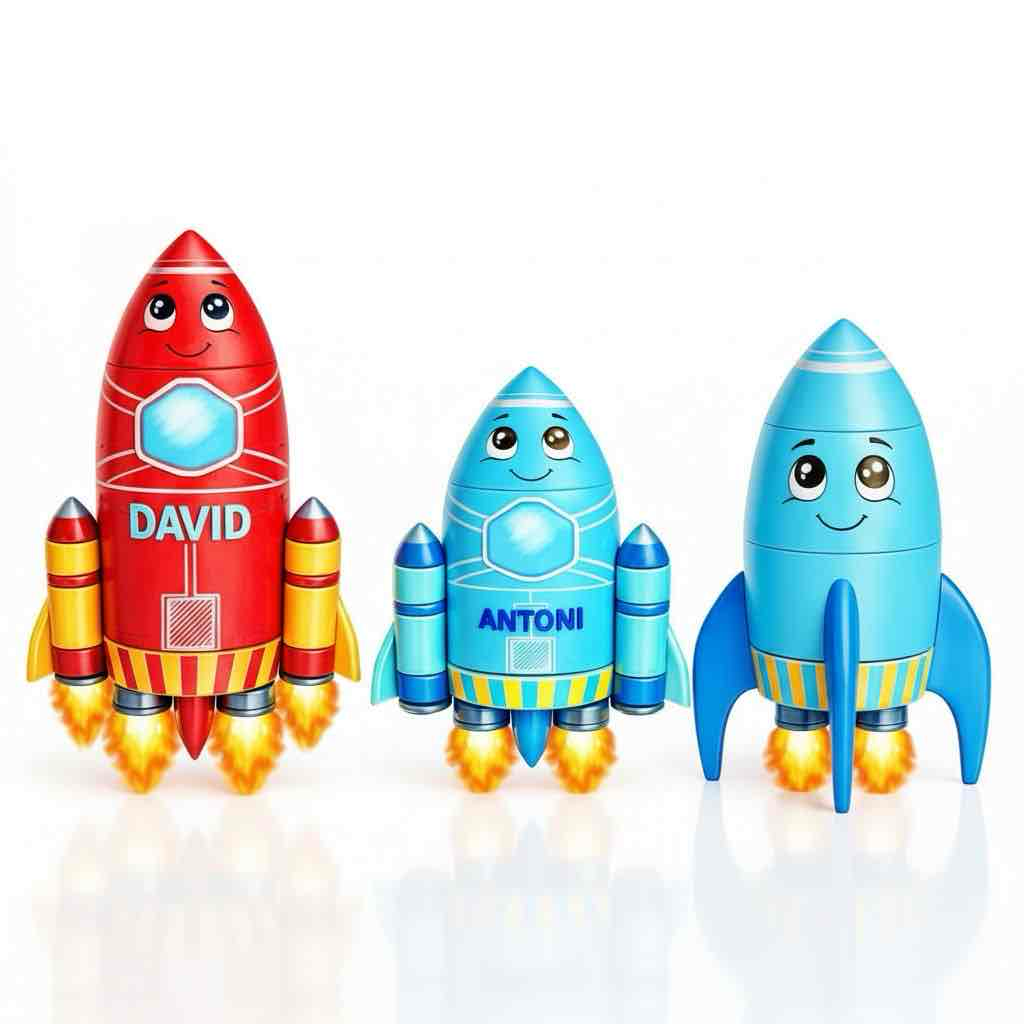 Customizable Rocket Toys free 3D printable STL