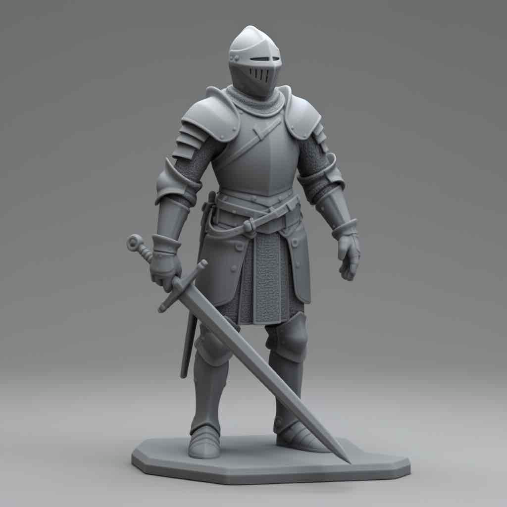 Medieval Knight Figure free 3D printable STL