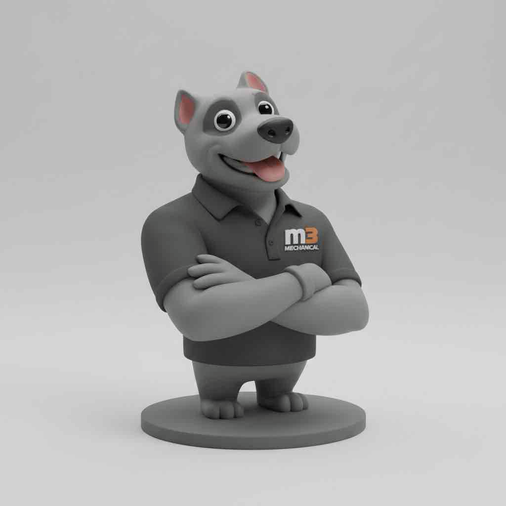 Cartoon Dog Mascot free 3D printable STL