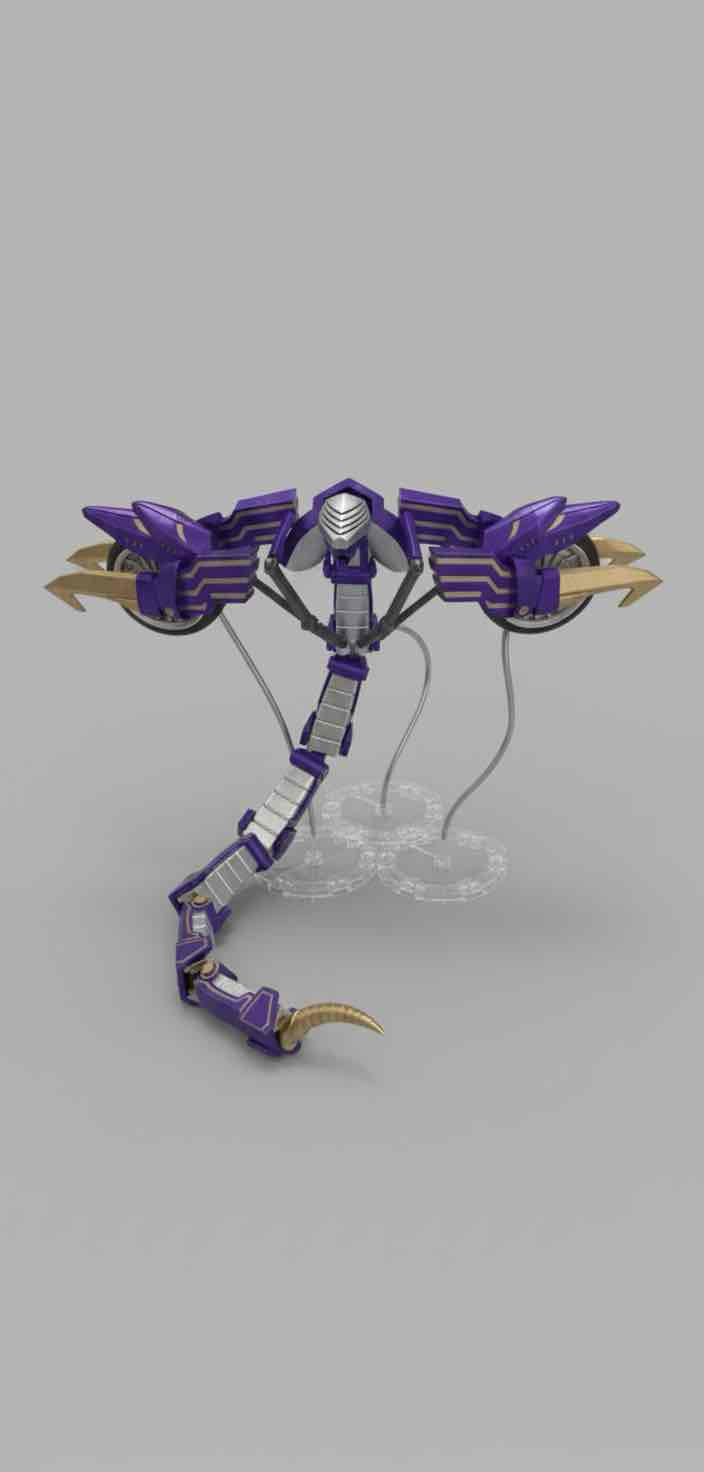 Cybernetic Serpent Robot free 3D printable STL