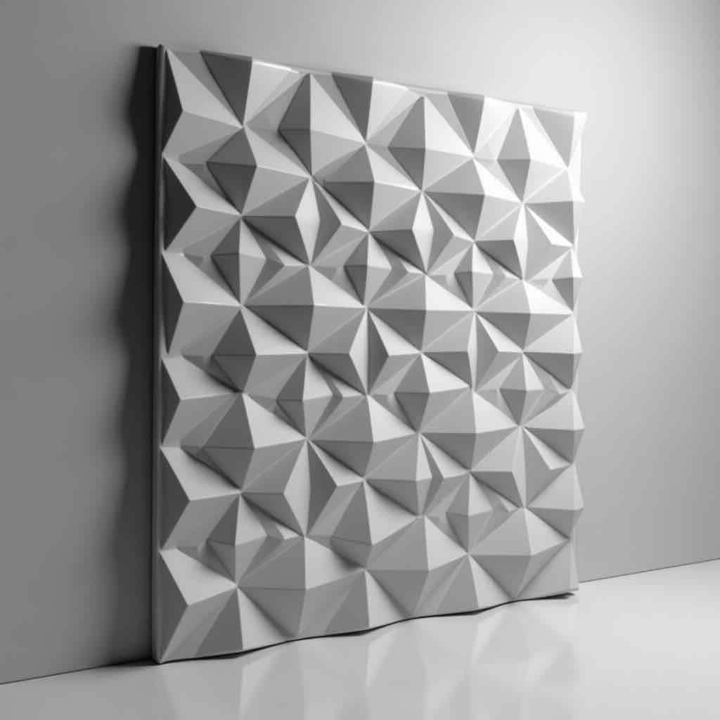 3D Geometric Wall Panel free 3D printable STL