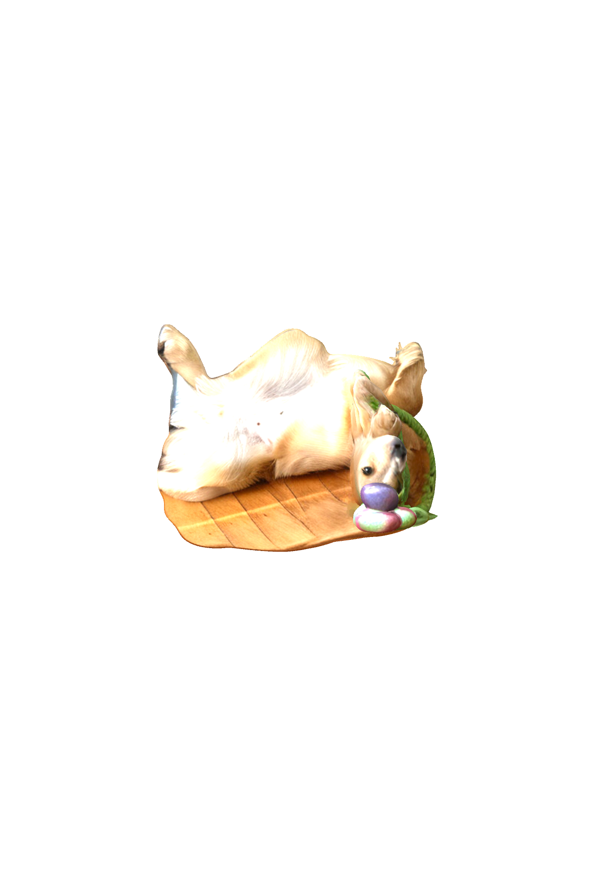 Golden Retriever Playing free 3D printable STL