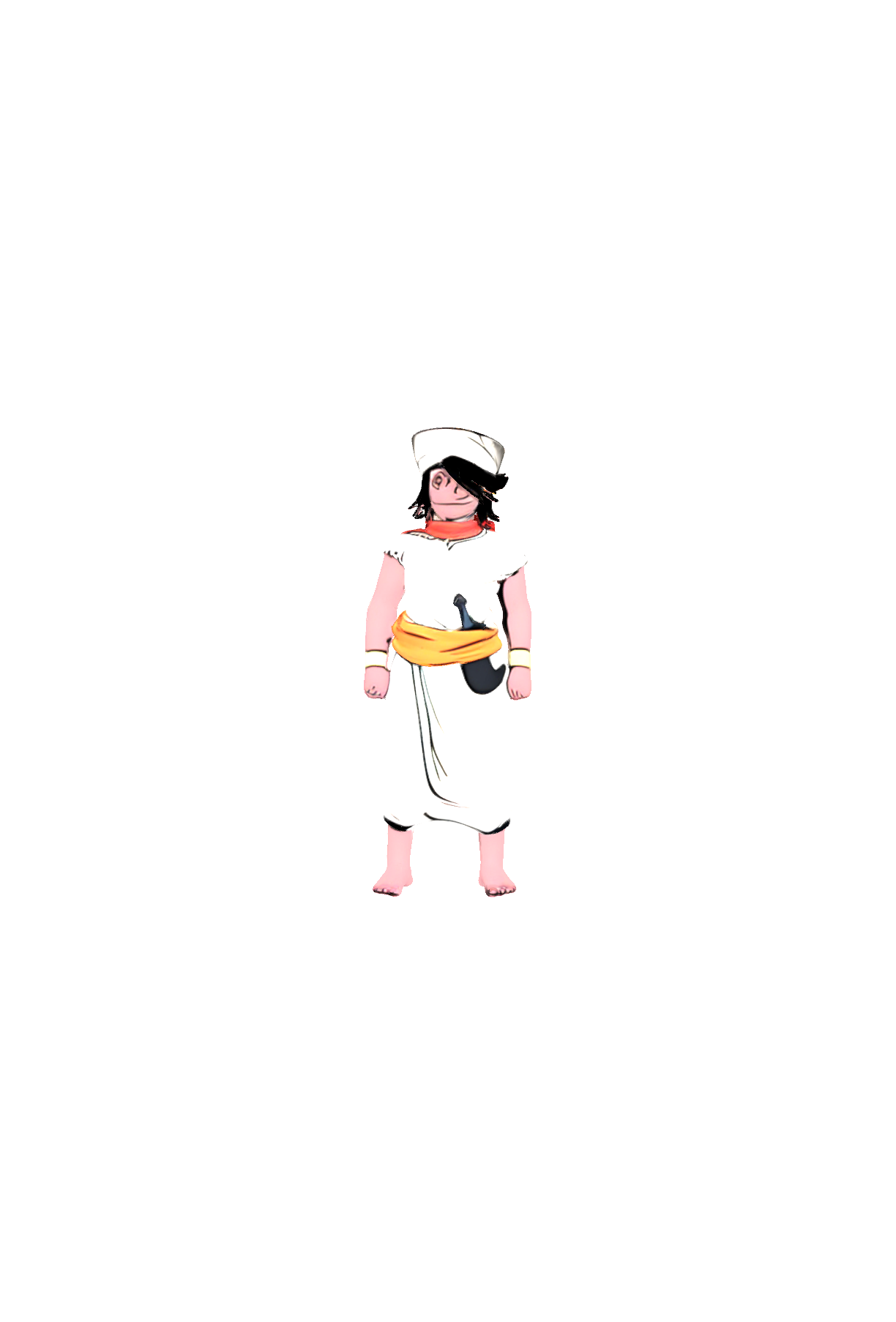 Arabian Prince Character free 3D printable STL