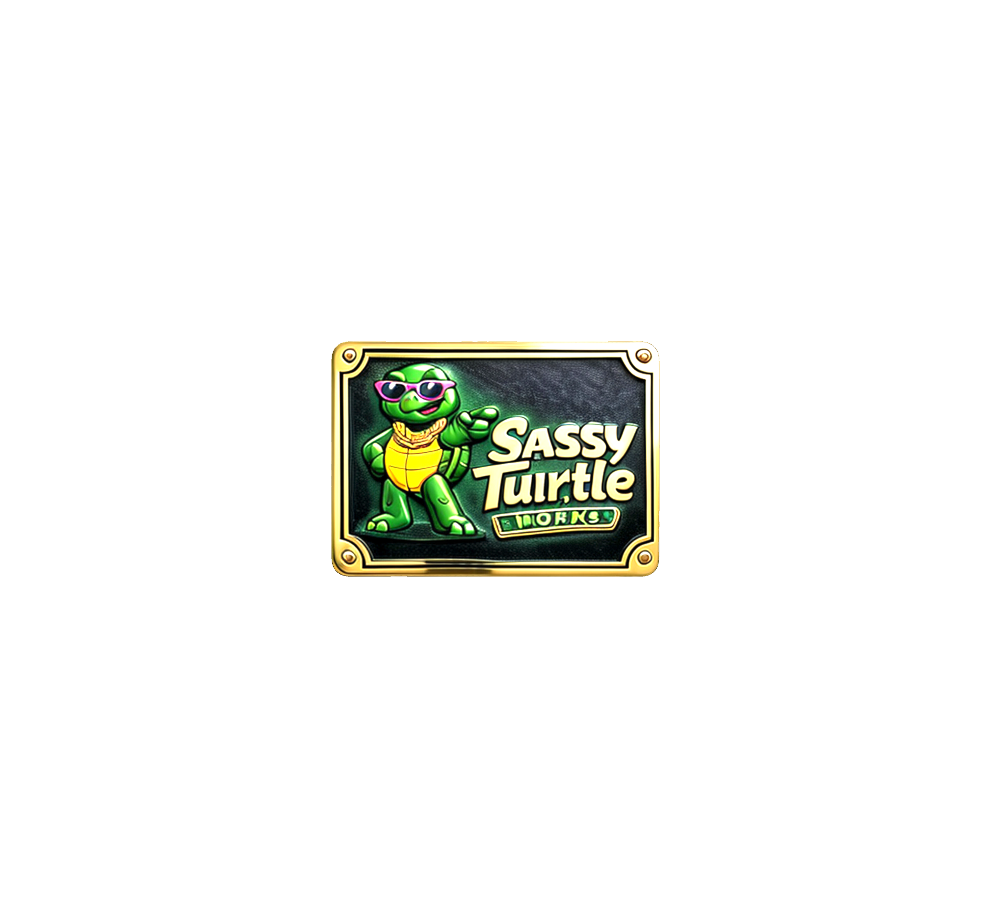 Sassy Turtle Plaque free 3D printable STL