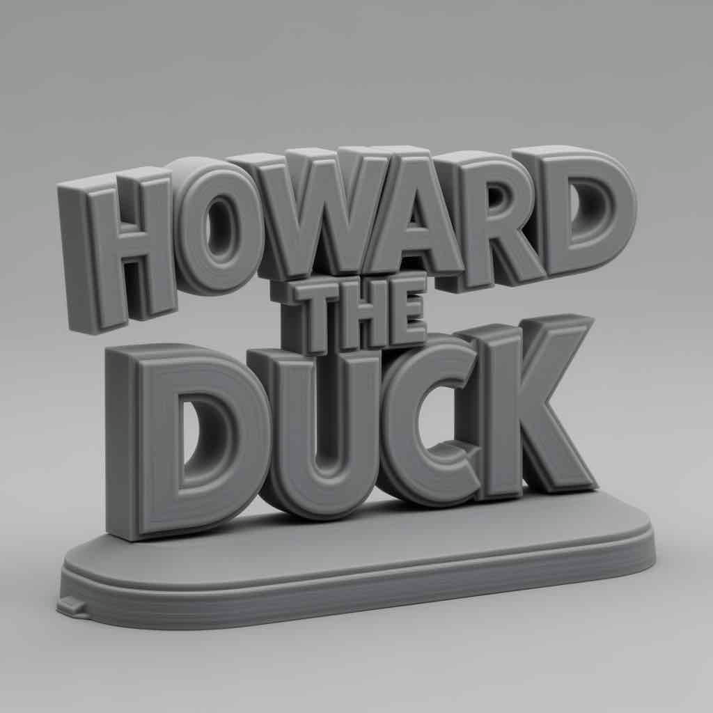 Howard the Duck Sign free 3D printable STL