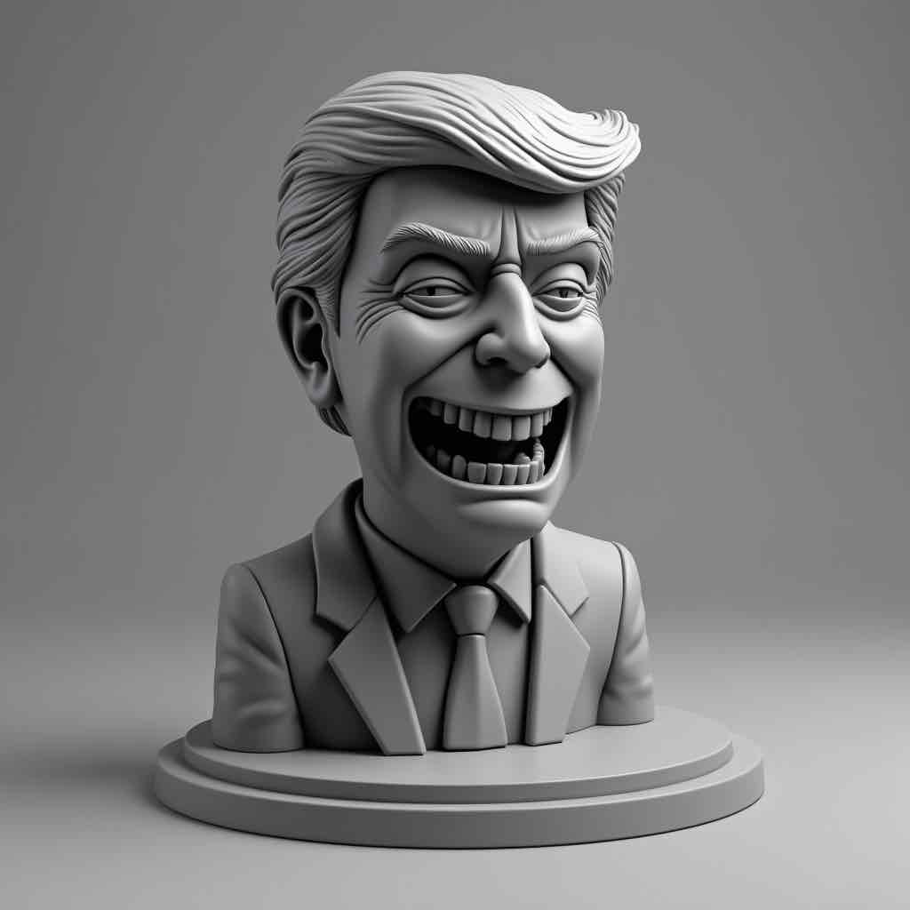 Donald Trump Bust free 3D printable STL