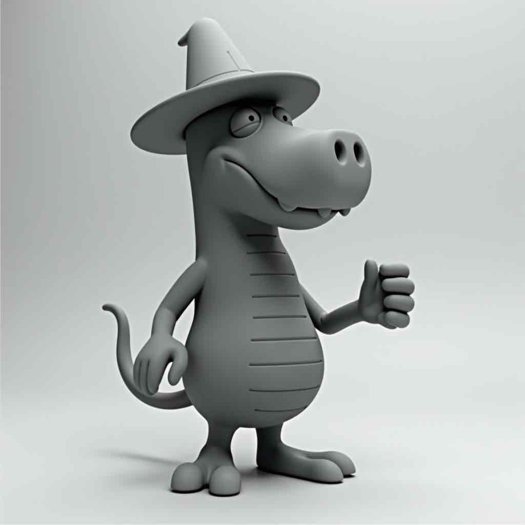 Cartoon Monster Character free 3D printable STL