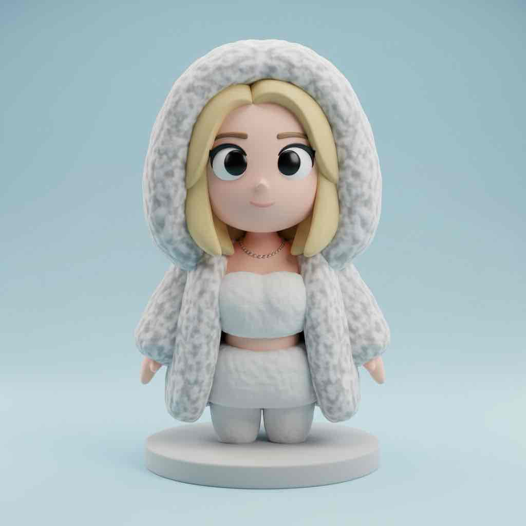 Chibi Doll Figure free 3D printable STL