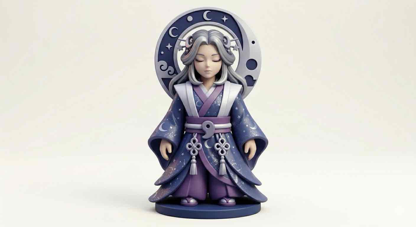 Moon Goddess Figure free 3D printable STL