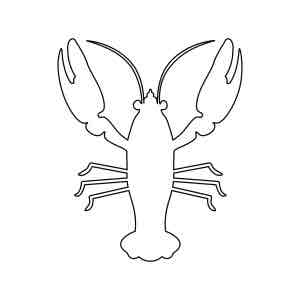 Lobster Outline free 3D printable STL
