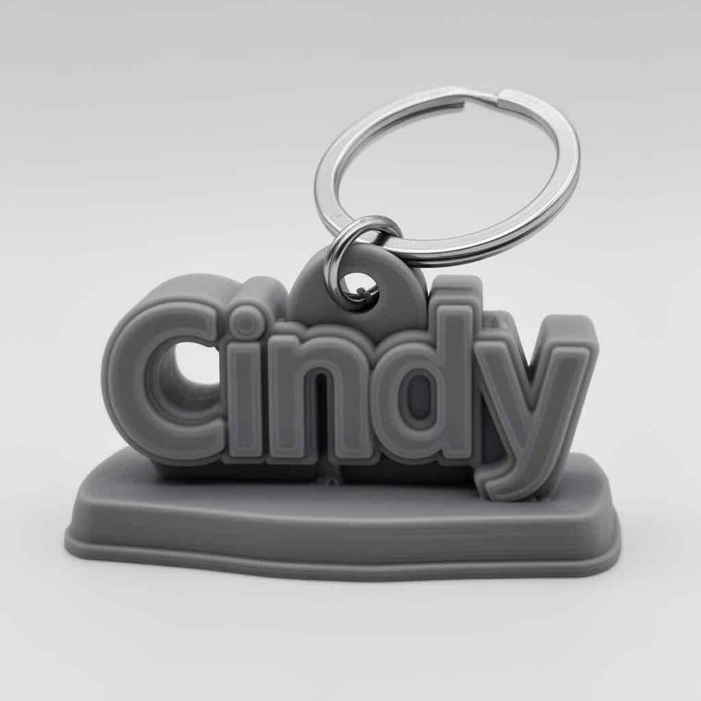 Cindy Keychain free 3D printable STL