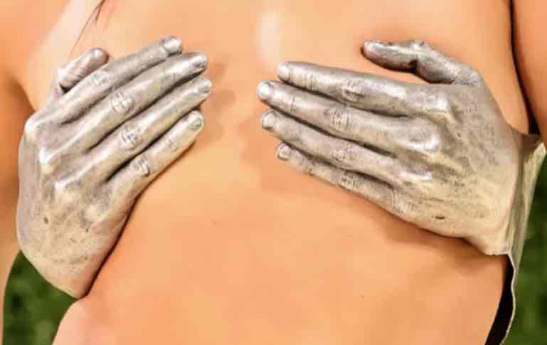 Realistic Silver Hands free 3D printable STL