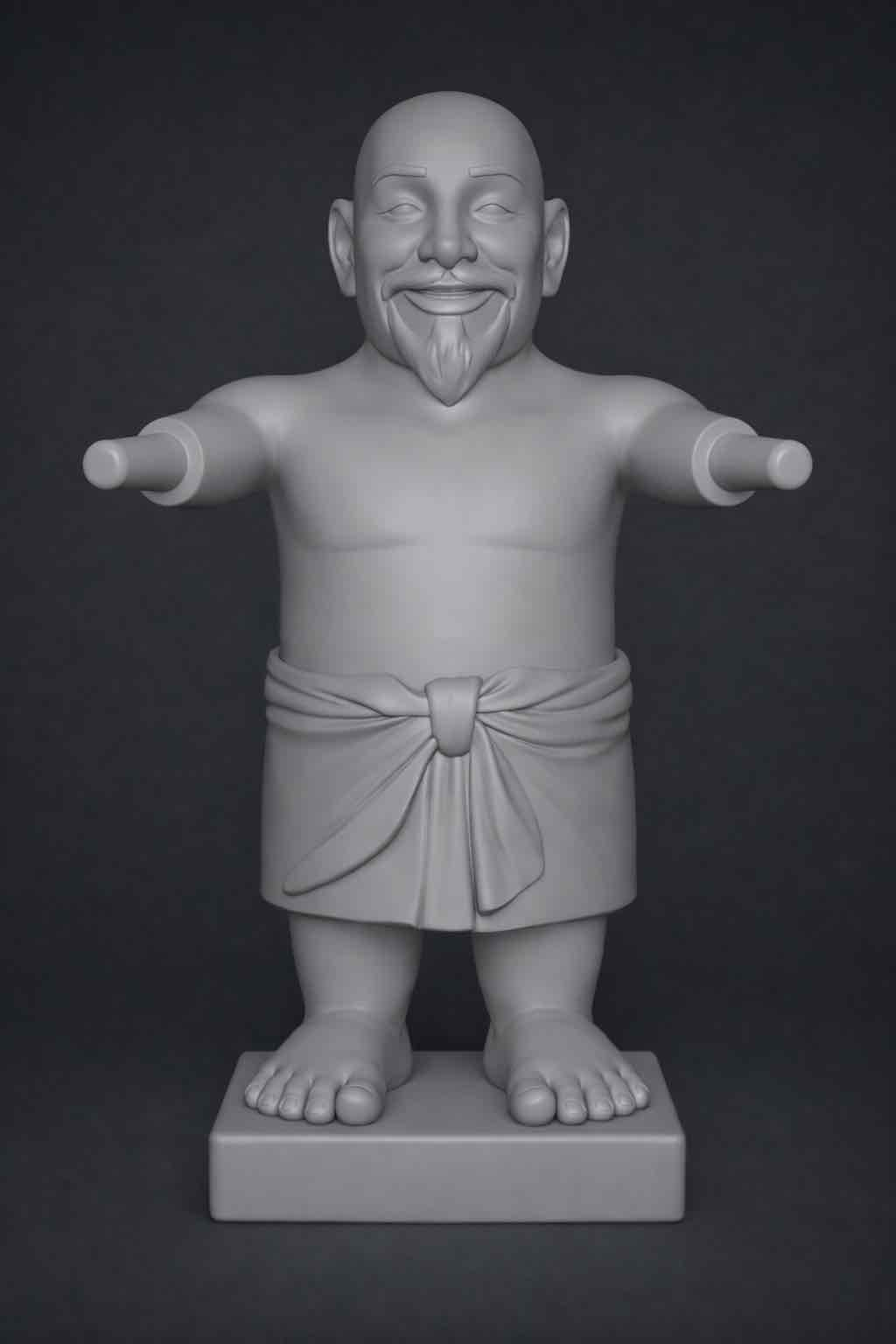 Laughing Buddha Figure free 3D printable STL