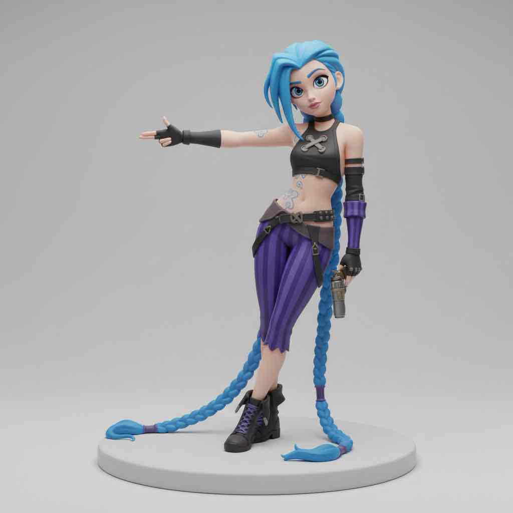 Jinx Character Pose free 3D printable STL