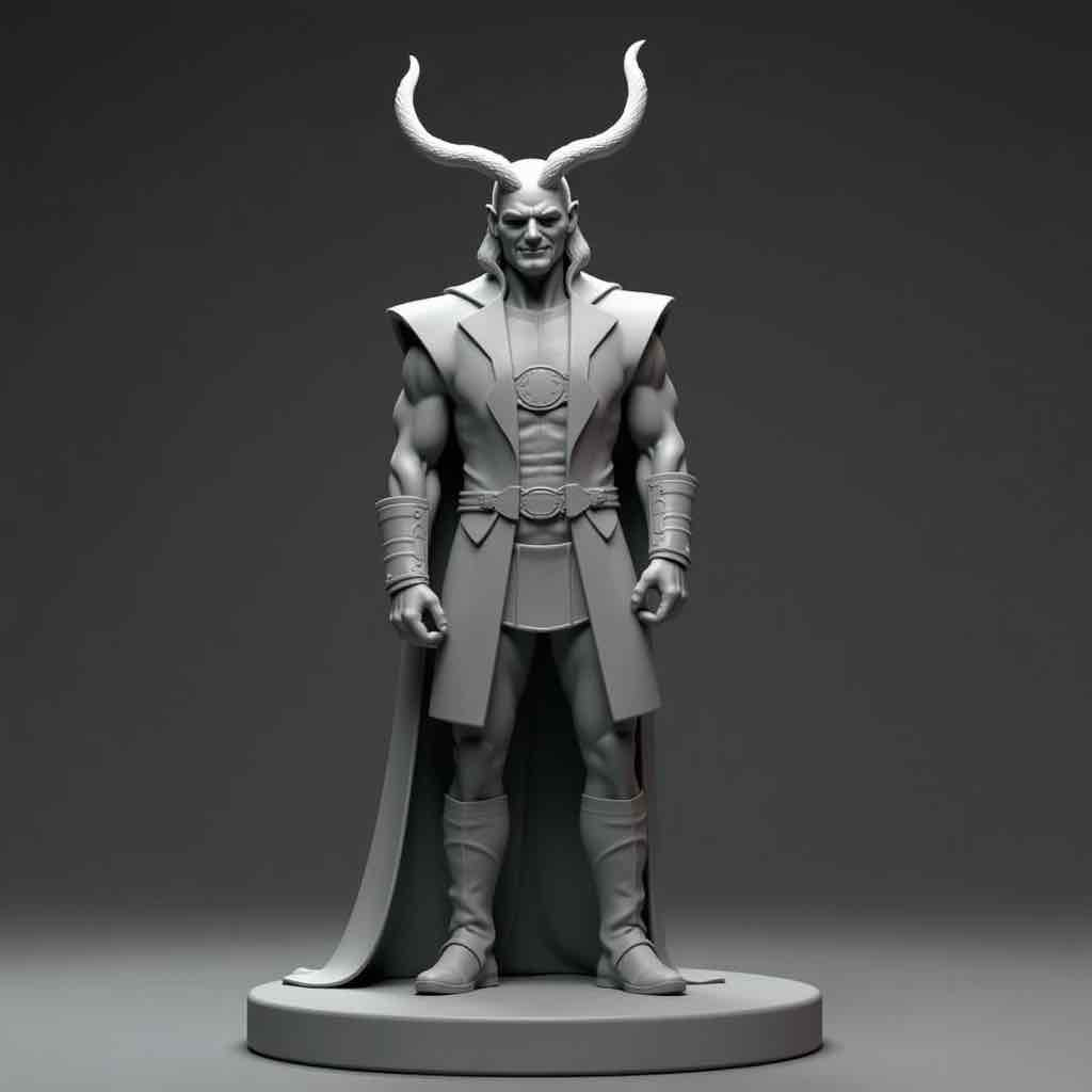 Loki Character Figure free 3D printable STL