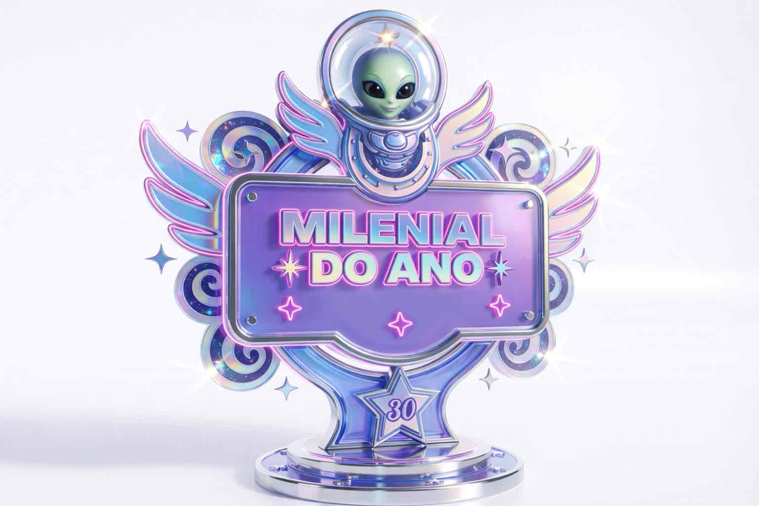 Alien Trophy Award free 3D printable STL