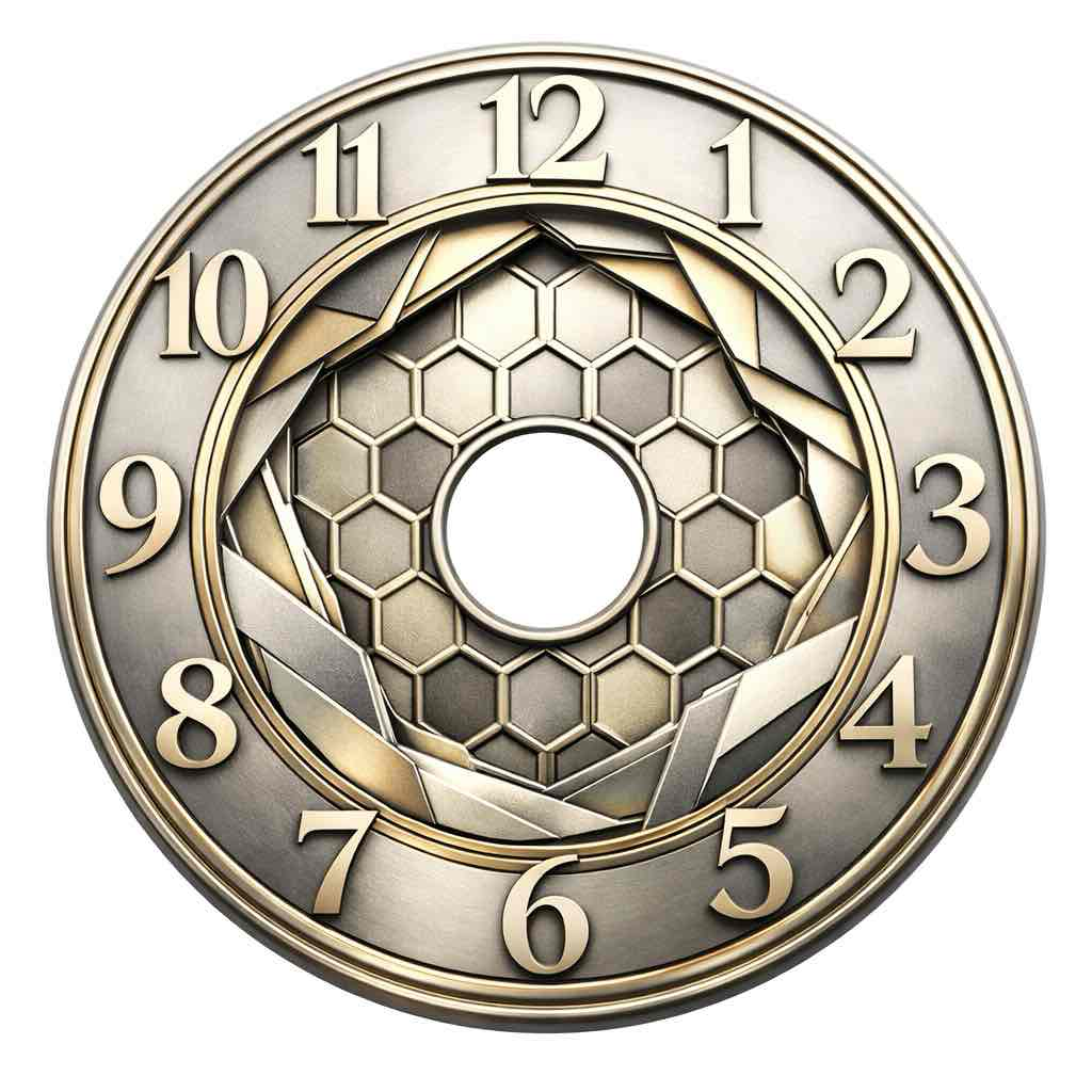 Geometric Clock Face free 3D printable STL