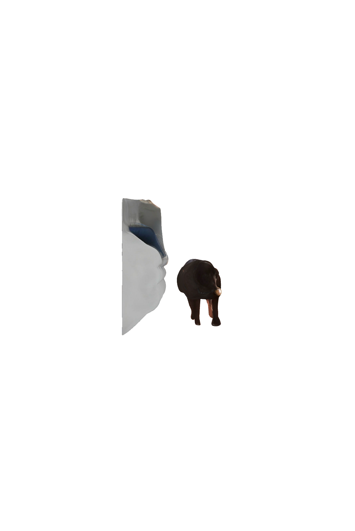 Chocolate Labrador Playing free 3D printable STL
