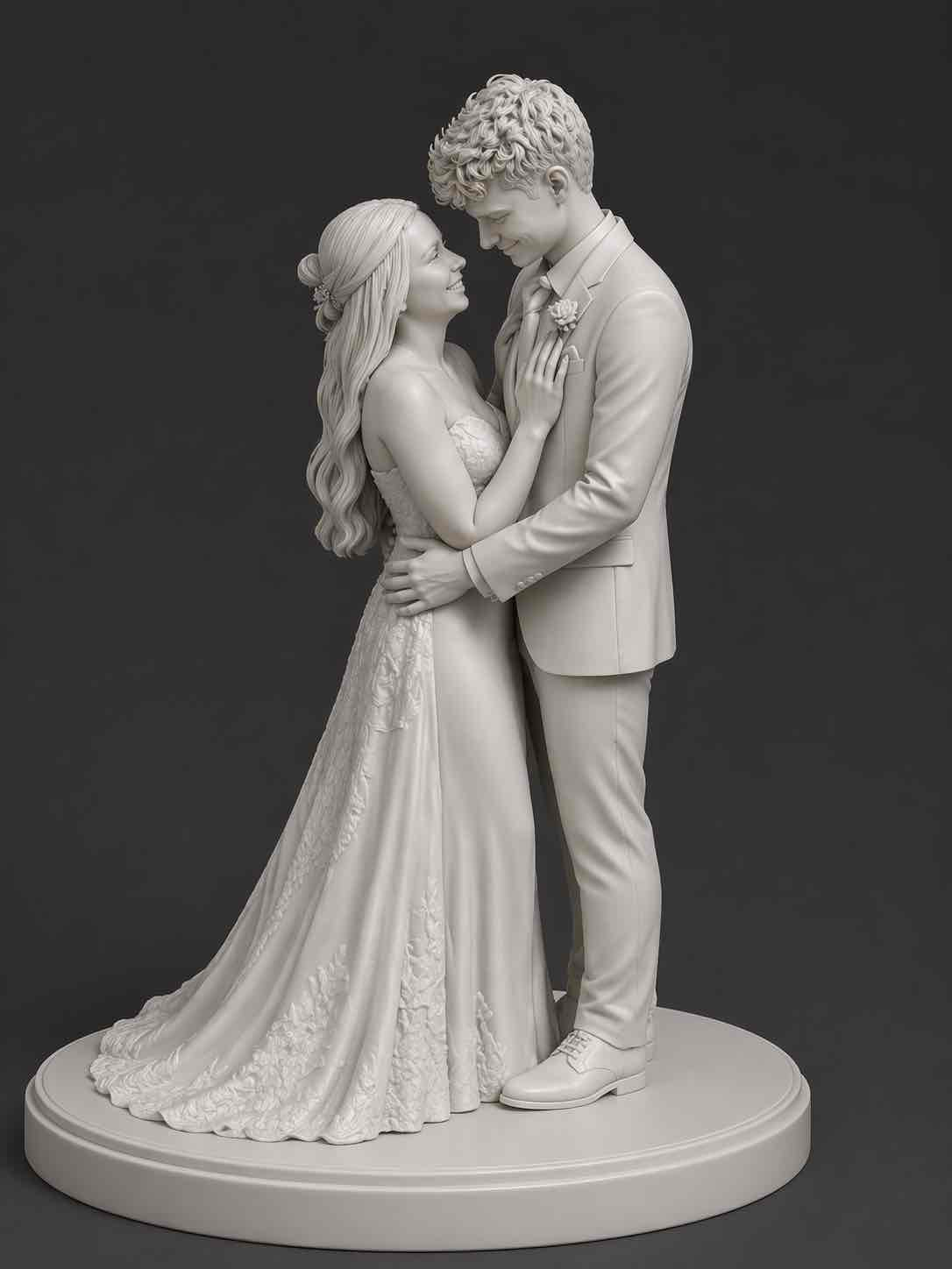 Bride and Groom Figurine free 3D printable STL