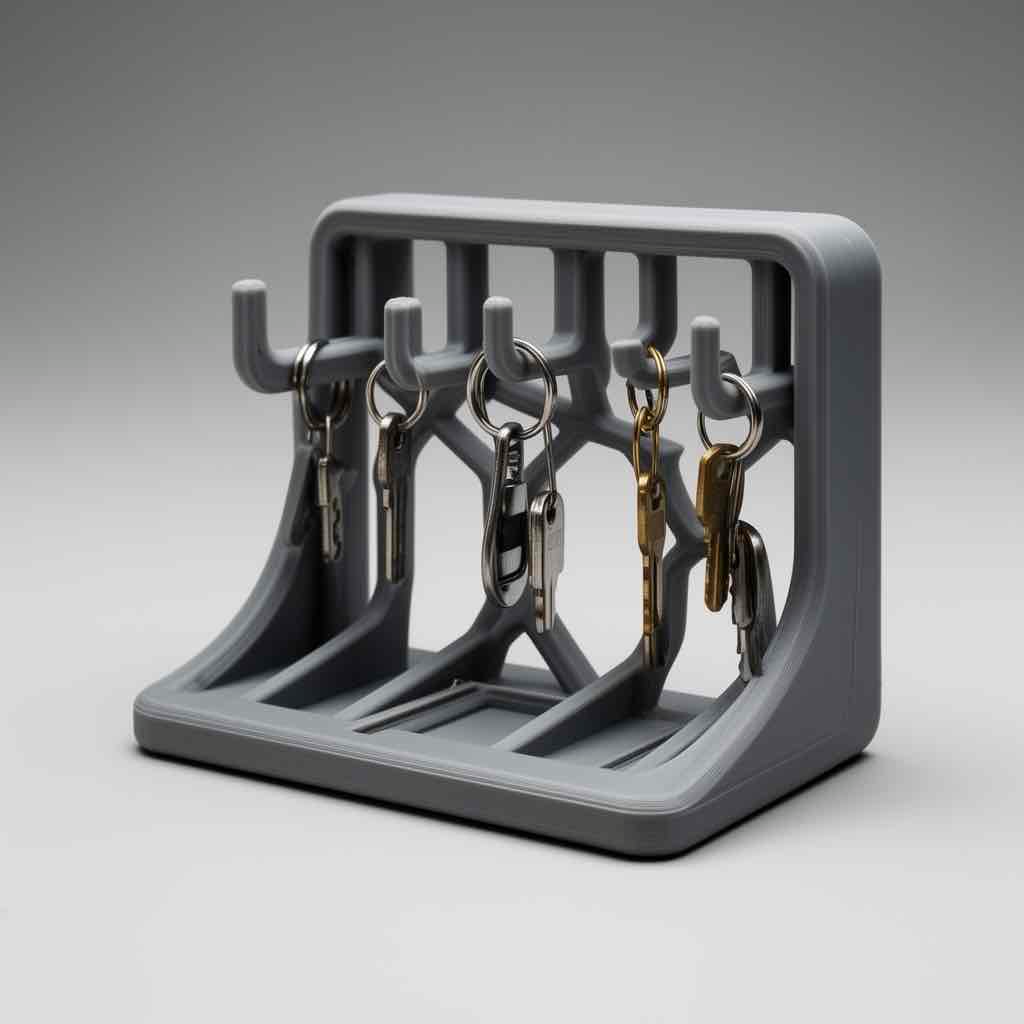 Modern Key Holder Rack free 3D printable STL